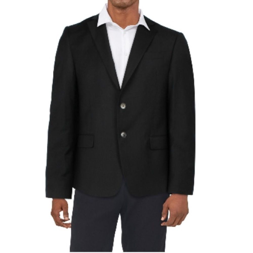 A|X Armani Exchange Wool Two-Button Blazer, Black, Nwt, Size 38s